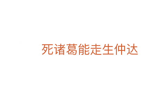    诸葛能走生仲达