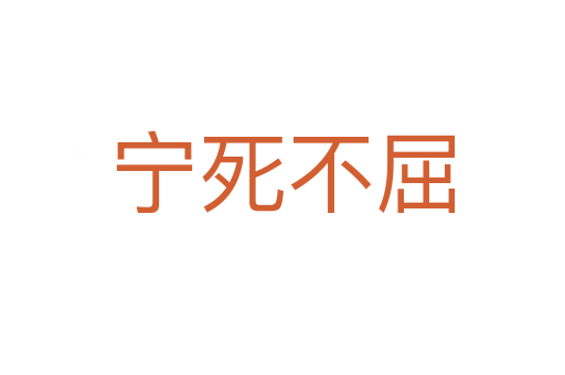 宁   不屈